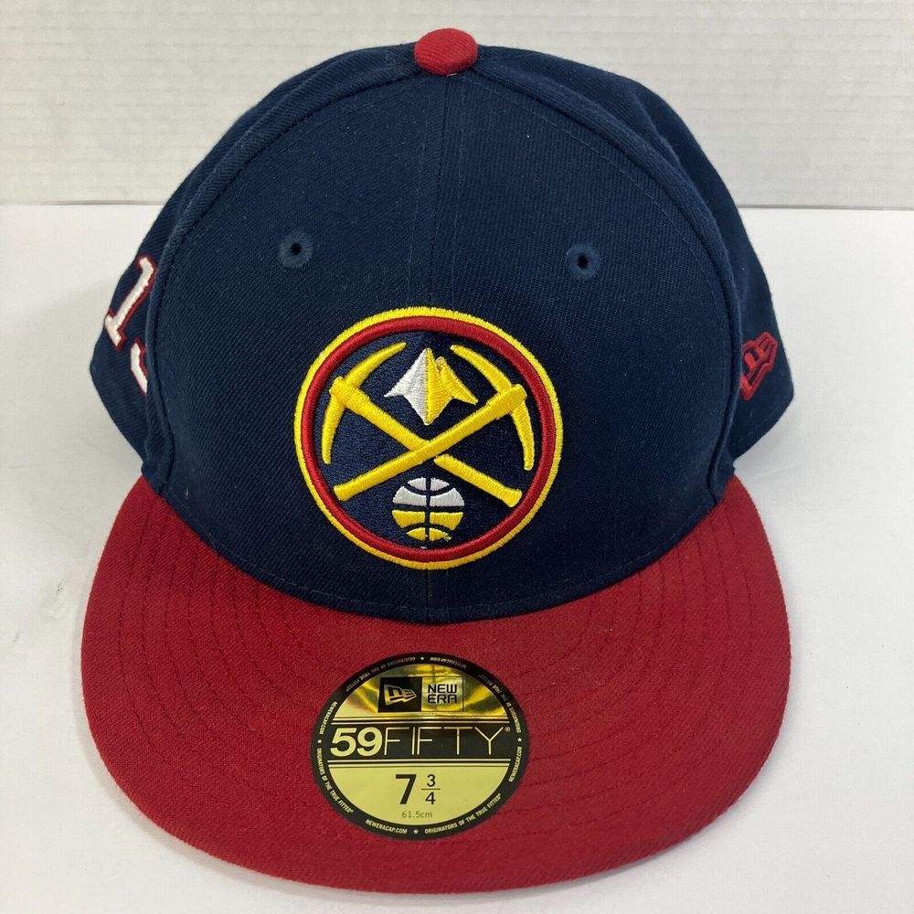 New‎ Era 59Fifty 7-3/4" NBA Denver Nuggets Fitted Cap Blue Patch Jokic #15